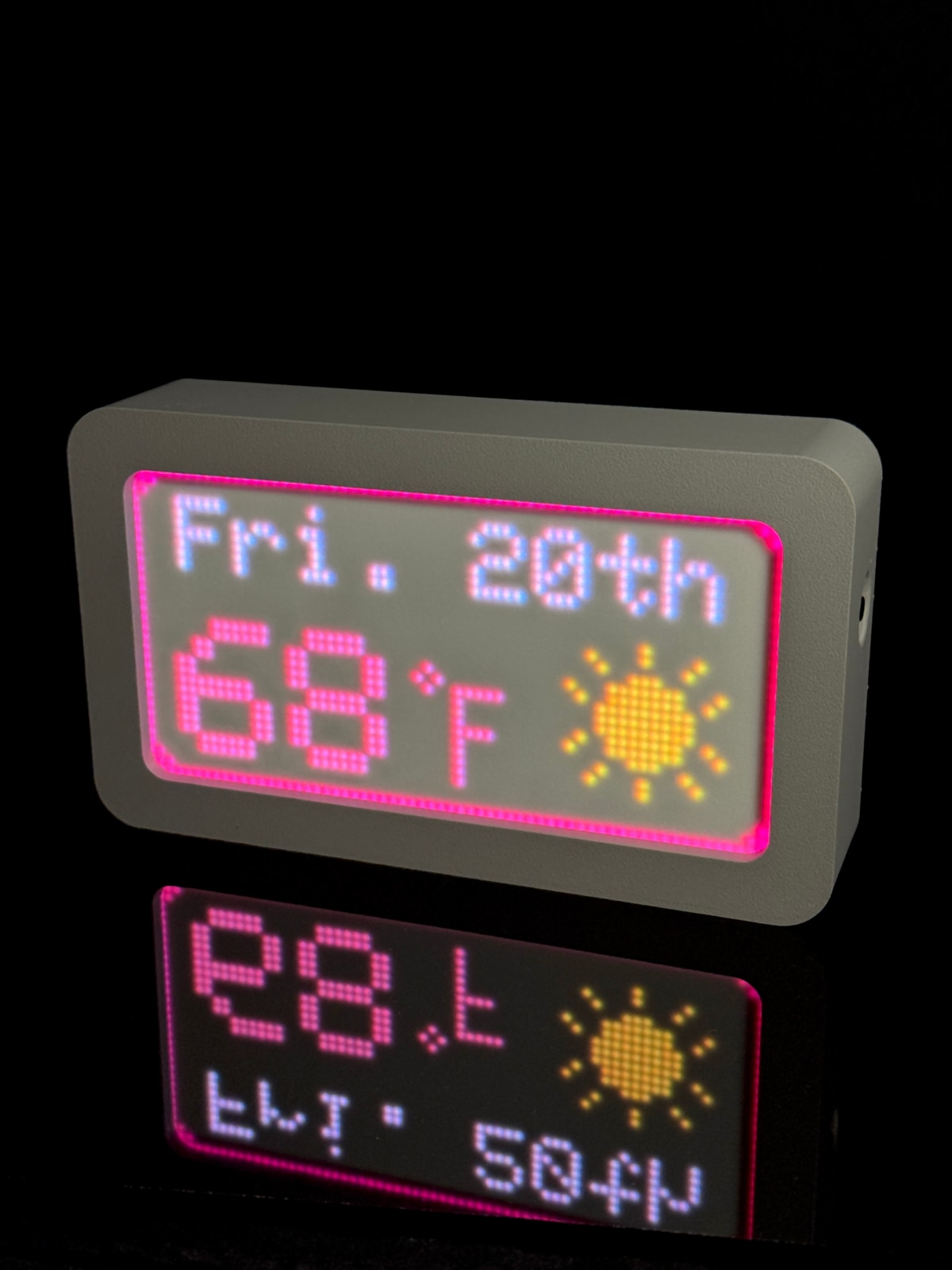 LumaGlow weather LED display
