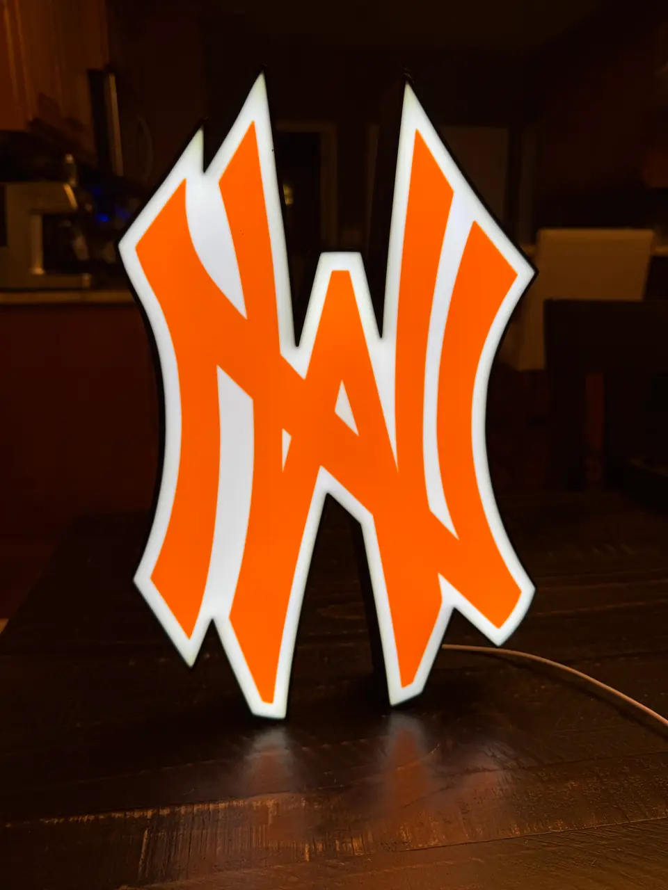 Premium custom logo wall display