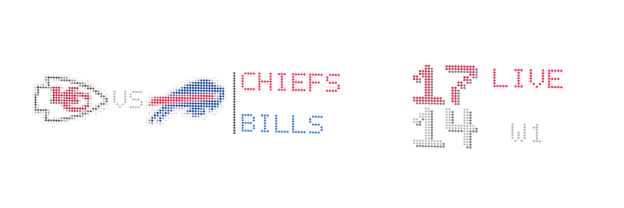 LumaGlow Scroll NFL live stack display preview